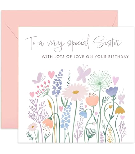 Fabulous 52nd Birthday Cards For Sister - 52 Today & Fabulous - Happy Birthday Card For Sister From Brother, Little Gifts, 145mm Sibling Greeting Cards Gift