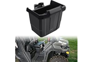CPOWACE Black Under Seat Storage Box, Center Side Removable Storage Bins Compatible with Can Am Defender HD8/HD10/HD5/Max HD8/Max HD10 Accessories 2016-2021