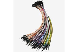 GTIWUNG Pack med 100 hane-hona kabelanslutningsbroar på 20 cm - 24 AWG - För Arduino och Raspberry Pi - Tio färger