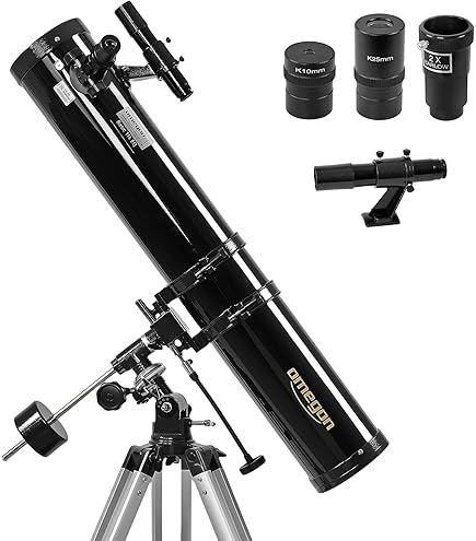 Omegon Télescope N 76/700 AZ-1 | Télescope à Miroir Pour
