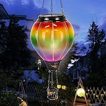 YIKEDAN Fata Fatina con Lanterne Solari da Esterno, Luce Solare, Statue da Giardino in Resina, Lampada Bambina, Decorazioni Giardino
