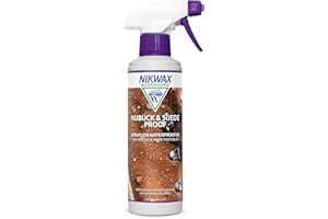 Nikwax Nubuck & Suede Proof Spray (Waterproof Protector Spray) 300ml - Suede Protector Spray for Shoes, Boots & Suede Accessories