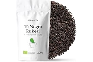 REPLANTEA CUIDAMOS TU NATURALEZA TE NEGRO GRANEL Ecológico 200g (100 Tazas) | Té Negro Ecológico a Granel en Formato Ahorro de Origen Ruanda REPLANTEA
