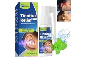 CHENGJIN Tinnitus Relief Spray,Fast Acting Tinnitus Relief for Ringing Ears,Tinnitus Treatment,Ear Pain Relief for Adult,Ear Calm Spray,Effective Herbal Drops for Tinnitus,Ear Ringing Spray,Tinnitus Ear Drops