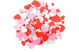 TUPARKA 600 Pieces Foam Heart Stickers Self Adhesive Heart Shapes Foam Sticker Sticker for Wedding Crafts Valentine's Day Decoration