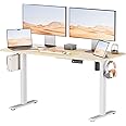 SOHOMACH Electric Standing Desk - Adjustable Height with Memory Preset, 140 x 60 cm Ergonomic Design Home Office Standing Desk