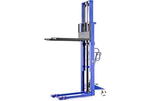 Carretilla elevadora Pallit Lift-XXL | 300 mm de Altura de elevación | 1000 kg de Capacidad de Carga | Ruedas PU | Apilador Manual | Apilador | Transpaleta