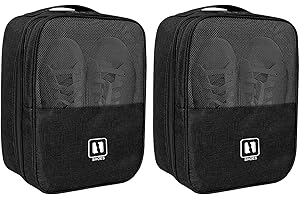 DAWNTREES Schuhtaschen für Reisen,2 Stück,große Größe Schuhtasche Reise,Reisen, Reisen, täglicher Gebrauch, Schuhaufbewahrung (schwarz(2))