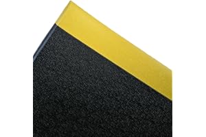 ‎STEINBOCK Steinbock Anti-Ermüdungsmatte Ergo | BxL 900 x 1.000 mm | 1-lagig | rutschfest | schwarz/gelb | 10 mm Stärke | für Steharbeitsplätze im 1-Schichtbetrieb | Kälteisolierung | leichte Reinigung