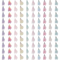 50 Breloques Ailes De Libellule - 5 Couleurs Pour DIY Bijoux Et Artisanat