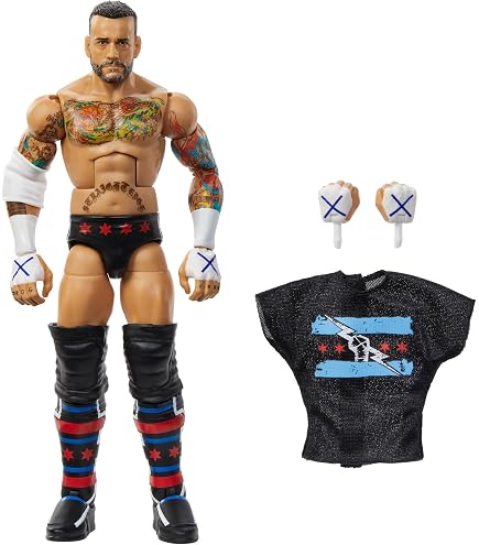 Mattel WWE - Personaggio Elite Kevin Owens con accessori, regalo da collezione, giocattolo per bambini, 8+ anni, HKN86