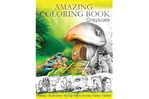 Amazing Coloring Book. Grayscale: For Grown-Ups, Adult Relaxation