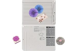 OTCRAFT 6.4"x 8.5" Mini Score Board Multi-Purpose Scoring Board Envelope Maker with Bone Folder and Guide for Card Making and Paper Crafts Arts Projects Multi-Purpose Scoring Board & Score and Fold Tools