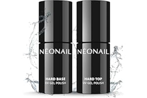 NÉONAIL - Set Composto da UV Hard Base 7,2 ml e Hard Top 7,2 ml - Smalto Semipermanente Unghie - Base Coat - Top Coat - Nail Polish - Smalto Unghie