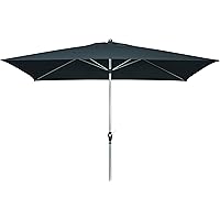 doppler Aluminium Sonnenschirm SL-AZ 220x140 - Rechteckiger Kurbelschirm - Modernes Design - Starker UV-Schutz - 220x140…