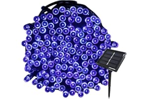 Tuokay, Solar Garden Lights, Outdoor Fairy Lights, Waterproof 72ft 22m 200 LED 8 Twinkling Modes, Decorative Lighting String Lights for Home, Gazebo, Patio, Lawn, Wedding Ornament (Blue)