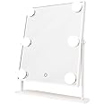 Danielle Creations Hollywood Mirror with Lights, Freestanding Tabletop Mirror – White…