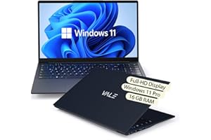 ‎VALE VALE Notebook - Laptop mit 15,6" Full-HD IPS - N150 Quad-Core Prozessor - 16 GB RAM Speicher - 512 GB SSD Festplatte - UHD Graphics - Windows 11 Pro
