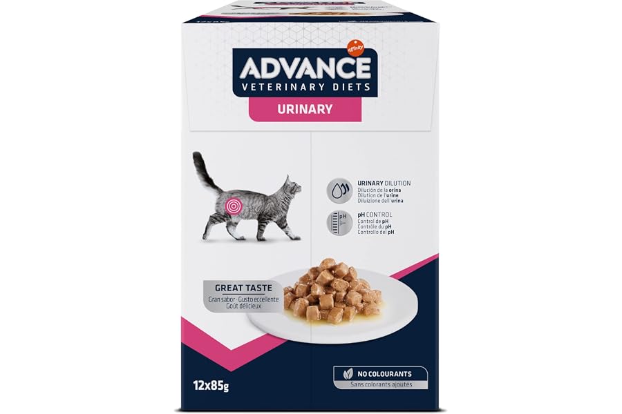 Advance Veterinary Diets Urinary - Comida Húmeda para Gatos: Multipack 12 bolsitas de 85g