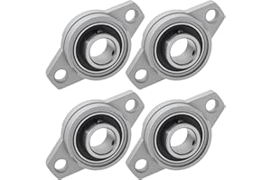 NAKUPENDA 4Pcs Paliers a Semelle Roulements à Bride Rhombique Bloc D'oreiller Roulements a Billes Bride Roulement (20mm Diamètre Intérieur)