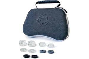 Oniverse Funda de Protección Universal para Mandos de PS5, PS4, Xbox One Series X|S, con Asa, a Prueba de Golpes, Interior de Terciopelo Resistente a los Arañazos, Compartimento para Accesorios