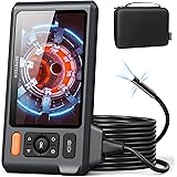 DEPSTECH Telecamera Endoscopica Tripla Lente, 5.0 Pollici Endoscopio industriale con luci, Impermeabile Sonda Telecamera per 