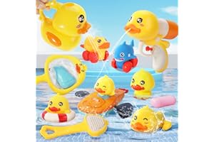 ANBY FAMILIES 12 pezzi Giochi Bagnetto Bambini,Giochi Bagnetto Neonato,Giochi Bagnetto per Bambini 1 2 3 4 Anni,Giochi Acqua,Giocattoli Regalo per Bambini Ragazzi Ragazze…