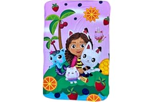 CARTOON Gabby's Dollhouse - Manta polar para niños, 100 x 150 cm, 100 % poliéster, 210 g/m²