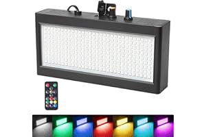 WECAN 270Led Luz Estroboscopica Discoteca con Mando, Luces Estroboscópicas Discoteca Luz Flash Discoteca Estroboscopio Color para Fiestas, Flash de Discoteca Ritmo de Musica Luz Stroboscope Activada Sonido
