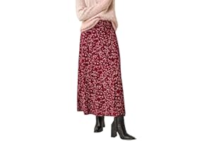 Roman Originals Gathered Skirt for Women UK Ladies Midi Maxi Long Stretchy Jersey Casual Smart Party Going Out Fit Flare Elasticated Waist Flattering A line Skater Swing
