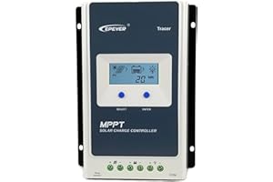 Contrôleur de charge solaire EPEVER MPPT Tracer A Series 10A/20A/30A/40A avec 12V/24V DC Identification automatique de la tension du système(10A)