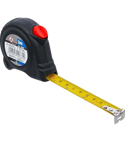 Draper 3M (10ft) X 16mm Measuring Tape With Durable Steel Blade And Easy-Read Metric And Imperial Markings (Model 75298
