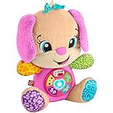 Fisher-Price bebekler i&ccedil;in eğitici oyuncak, Eğlen ve &Ouml;ğren Yaşa G&ouml;re Gelişim K&ouml;pek&ccedil;iğin Kız Kardeşi Pembe, 6 ay ve &uuml;zeri bebe