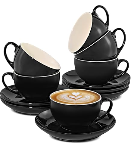 Cosumy Cappuccino cups with handle 200 ml - Matt ceramic