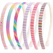 Confezione Da 16 Cerchietti Per Capelli In Raso – Multicolore – Sottili E Leggeri In Plastica – Unisex Per Donne, Uomini E Bambini - 5