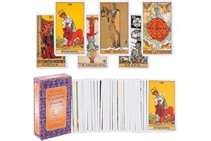 SWZY Spirit Card,78 Karten Set mit Box Original Rider Waite Deck Karten Set für Anfänger, Partyspiele Spiel Kartenspiele für Erwachsene Schicksal Vorhersage Karten