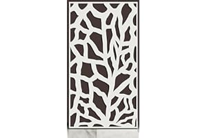 ANDALUCIART | Celosía Decorativa PVC 100 x 200 cm - 5 mm | Celosía Árabe | Separador Ambientes PVC, Panel Decorativo Pared Fachada, Valla Jardín, Biombo Comedor Cocina Cabecero Cama Cuadro