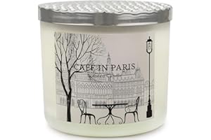 YINUO LIGHT Scented Candle 3 Wick Large Jar Candle with Lid 14 oz Soy Wax with Essential Oils Coffee and Milk for Home Fragrance Gift Set for Women Up to 75 Hours Aromatherapy Candle for Her