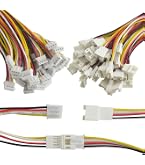 VUNIVERSUM – Lot 5 Paires Micro JST SH 1.25 Mm 6 Broches – Câble PVC 28AWG 15 Cm – Pour Modélisme