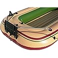 Solstice Inflatable Boat Series for Fishing, Recreation, & Leisure – Safe Multi-Chamber Construction - Swivel Oar Locks, Rod-Holders & Grab-lines - Motor Mount Compatible - Inflatable Cushion Seats