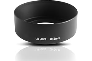 ARES FOTO Lens Hood. Pare-Soleil à Visser en Aluminium. pour Les objectifs avec Une focale de 35mm et Plus. pour Canon Sony Nikon Fujifilm Olympus Pentax Leica Samsung Panasonic Tamron Sigma (46mm)