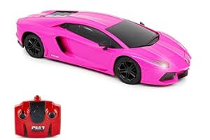 CMJ RC Cars Lamborghini Aventador LP700-4 Auto telecomandata con licenza ufficiale in scala 1:24 con luci di lavoro 2.4Ghz