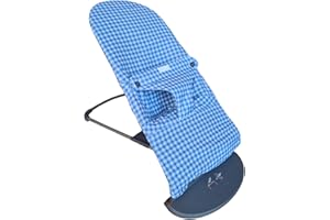 KINAF BABY Funda para Hamaca Compatible con BabyBjorn Balance, Soft y Blis. (Azul Vichy)