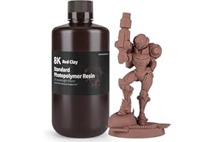 ELEGOO Stampante 3D Resina 405nm Standard Resina Fotopolimerizzante Rapida per Stampante 3D LCD Terracotta 1000G