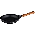 Wonderchef Caesar Non-Stick Fry Pan 26cm | Ideal for Saute/Frying | German Beechwood Handle | Gas & Induction Friendly | PFOA Free | 5 Year Warranty | Black