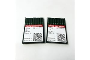 EVERNICE Groz-Beckert Lot de 20 aiguilles pour machine à coudre Singer Pfaff 134 135 x 5 Dpx5 Sy1955