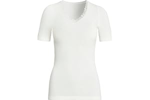 Susa Kobiety Angora Spenzer Koszulka Termiczna, Biały, L