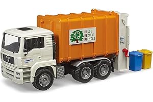 bruder 02772 - Śmieciarka Man TGA z tylną ładowarką - 1:16 Pojazdy, Śmieciarka, Wywóz śmieci, Zabawki od 3 lat