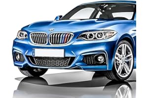 JKGROUP Clip -In Grill Inserts Cover Stripes compatible with F22 F23 Series 2 2014-Present 8 Bars M Power Sport Tech Performance Styling Tuning