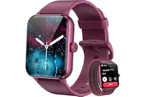 Blackview Smartwatch Mujer (Realizar/Recibir Llamadas), 1.85" Reloj Inteligente Mujer - Pulsómetro/Oxímetro/Sueño, Whatsapp Mensajes, Pulsera Actividad - 100+ Modos Deportivos, Podómetro, Android iOS